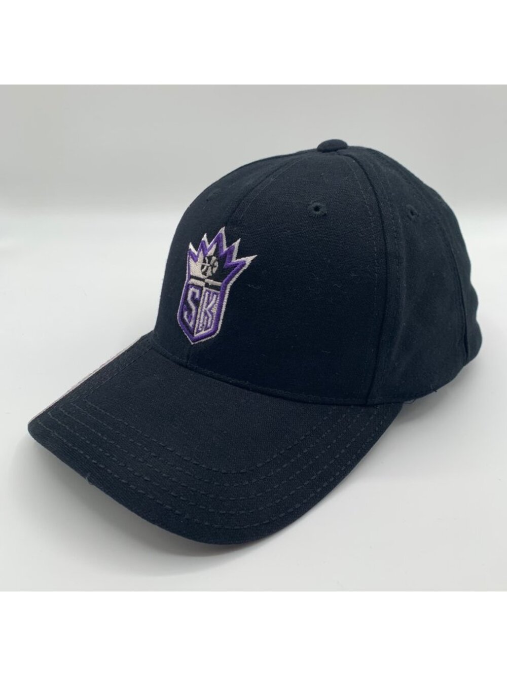 Sacramento Kings NBA Vintage Black Purple SPL28 Stretch Fitted Hat L/XL
